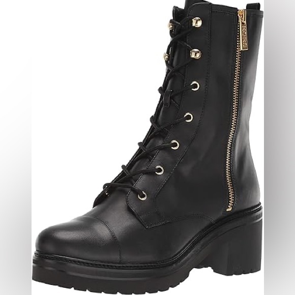 Michael Kors Anaka Leather Combat Boots - Picture 6 of 6